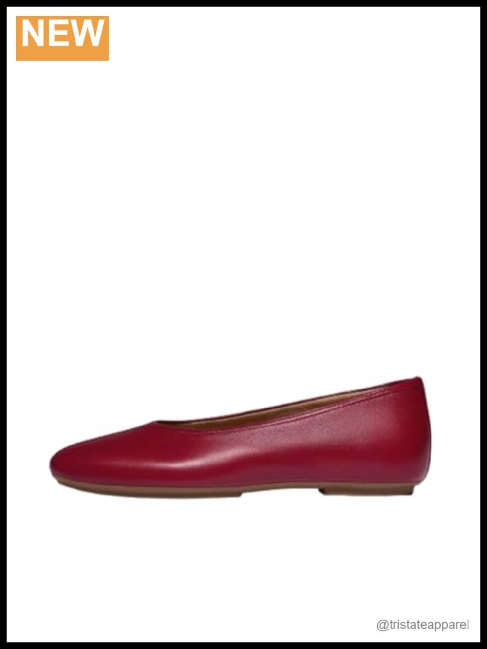Soft Leather Ballet Flats Square Toe Wedge Heel Comfort